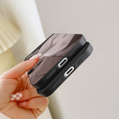 For iPhone 11 Pro Monster Manga Phone Case For IPhone 14 13 12 11 XS X 8 7 6 Plus Mini Pro Max SE 2022 Soft Black Phone Cover, everythinganimee