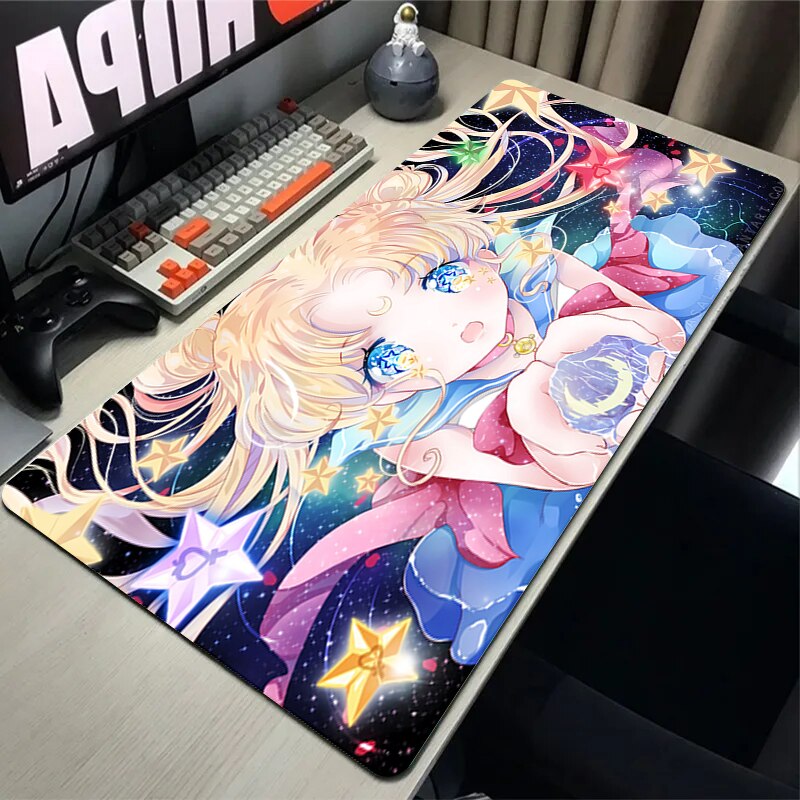 This mouse pad captures the magic of Sailor Moon. If you're looking for more Sailor Moon merch, we have it all! Check out our anime merch now—free shipping!