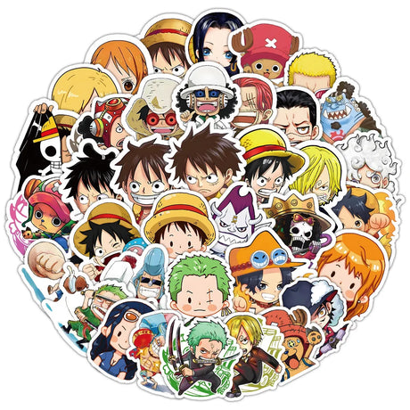 Who wouldnt want our awesome cute new One Piece Epic Voyage Sticker Treasury | Here at Everythinganimee we have the worlds best anime merch | Free Global Shipping