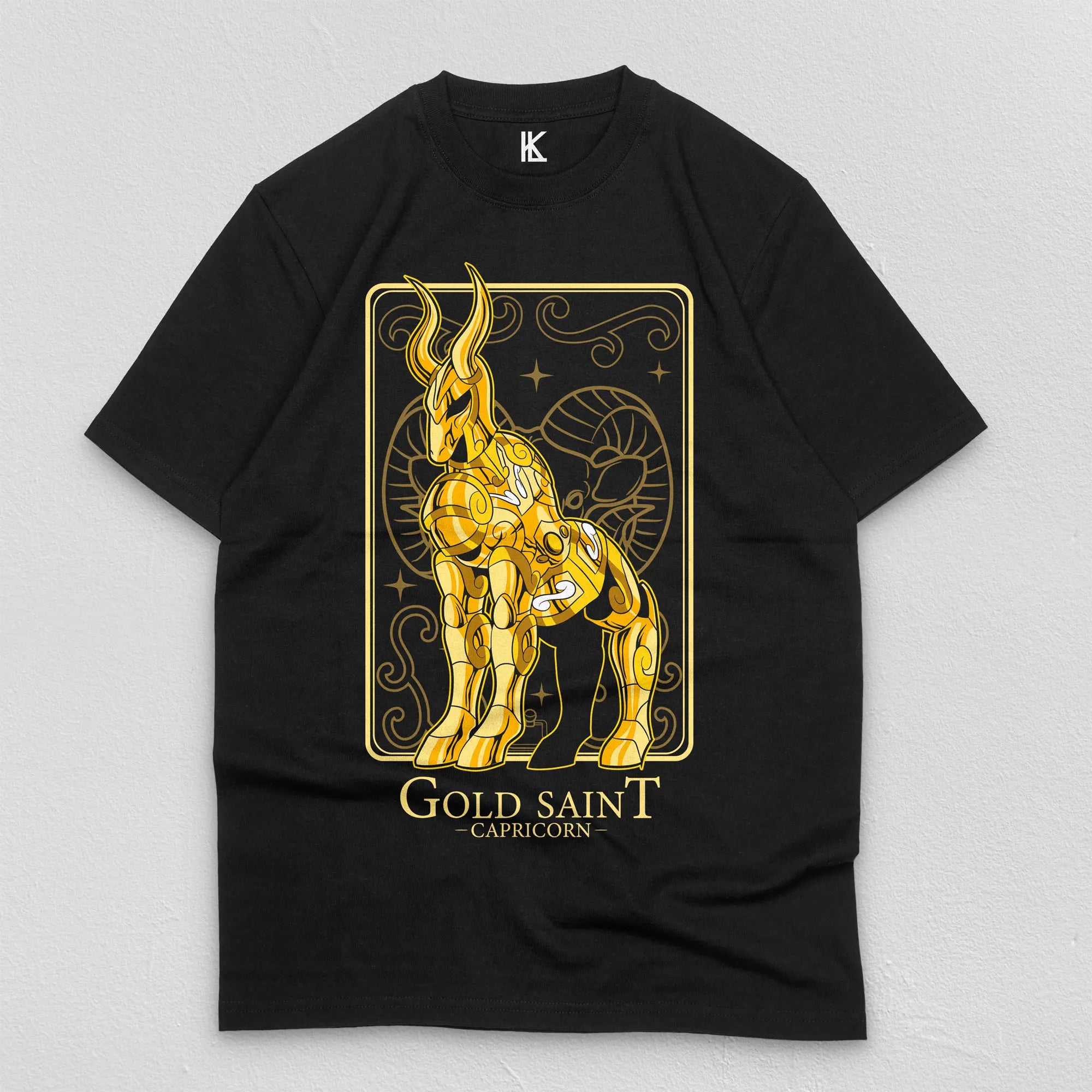 Immerse yourself in this striking Capricorn Tee, perfect for anime fans. Looking for more Saint Seiya merch? Explore our full collection of anime merch now!
