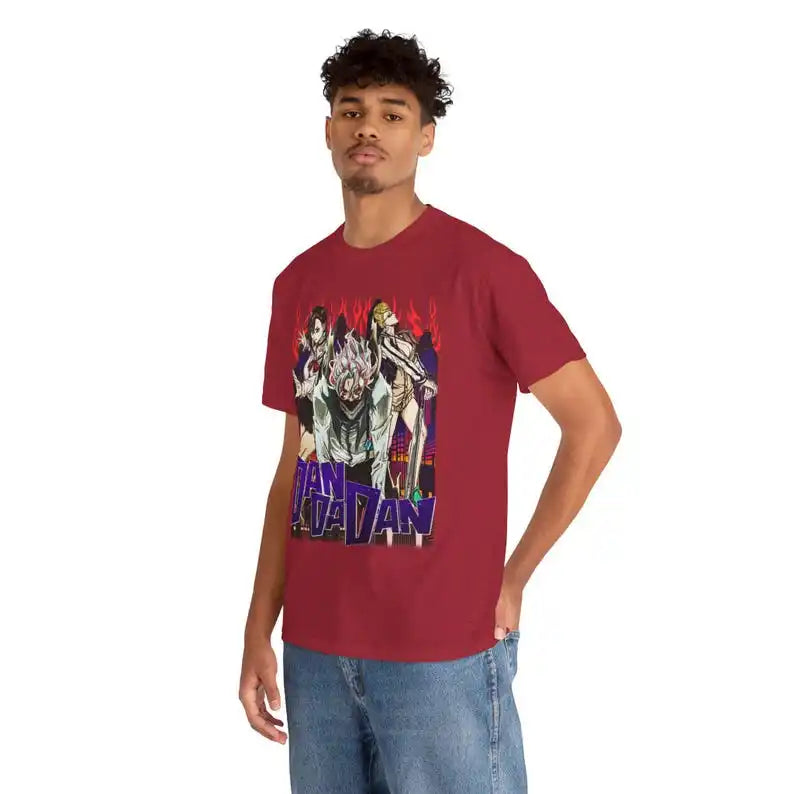 Immerse yourself in this striking Otaku Tee, perfect for anime fans Looking for more Dandadan merch? Explore our full collection of anime merch now!