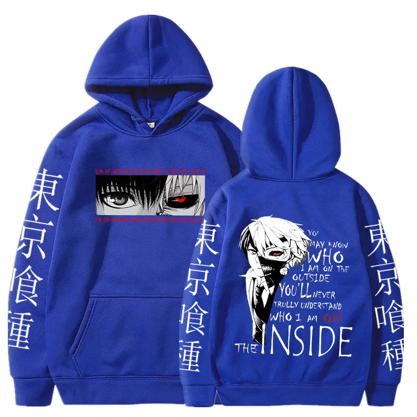 This hoodie captures the magic of Ken Kaneki. If you're looking for more Tokyo Ghoul merch, we have it all! Check out our anime merch now—free shipping!