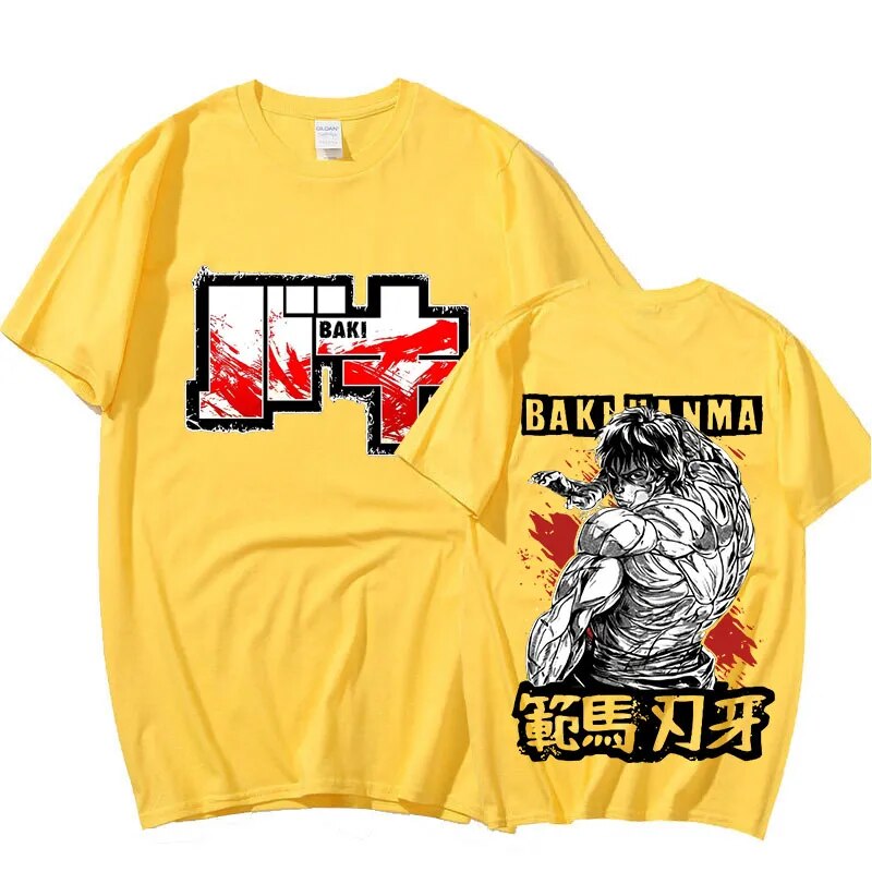 You can proudly display your love for this legendary with our exclusive Baki T-Shirt! If you are looking for more Baki  Merch, We have it all!| Check out all our Anime Merch now!