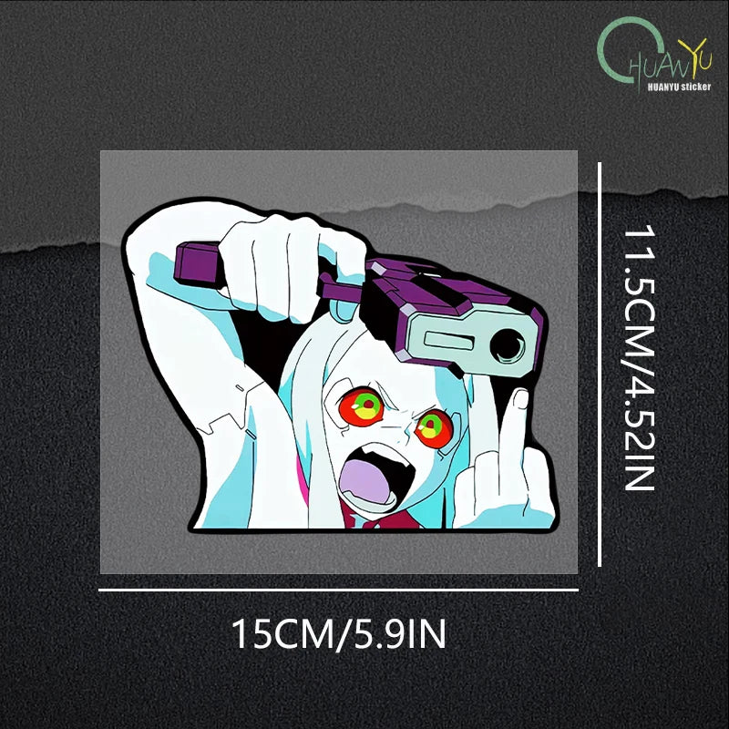 This tee captures the magic of Rebecca. If you're looking for more Cyberpunk: Edgerunners merch, we have it all! Check out our anime merch now—free shipping!