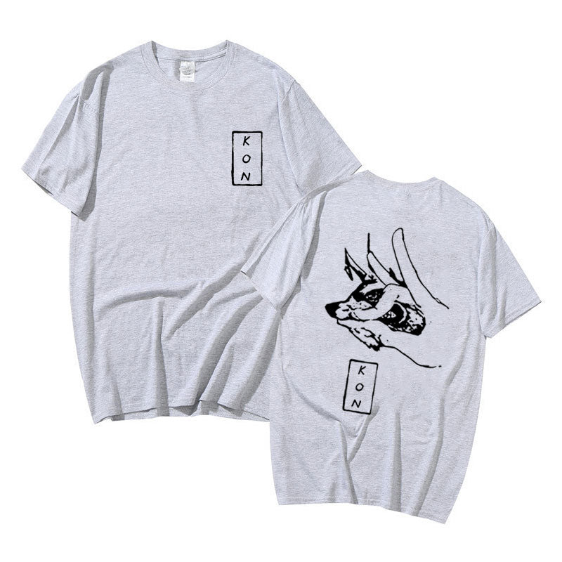 Chainsaw Man Hayakawa Aki Fox Devil Kon Print T-Shirt