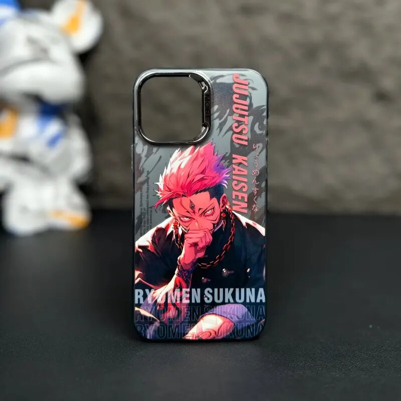 This Phone case features the formidable Sukuna, radiating his malevolent aura. | If you are looking for more Jujutsu Kaisen Merch, We have it all! | Check out all our Anime Merch now!