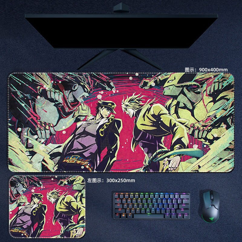 This mousepad captures the magic of JoJo's Bizarre Adventure. Want more merch? We’ve got it all—check out our anime store now with free shipping!
