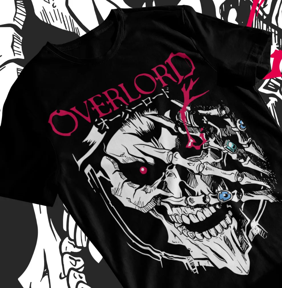 Here at Everythinganimee we have only the best anime merch! Free Global Shipping.
Embrace the dark and powerful presence of Ainz Ooal Gown from Overlord with this striking T-shirt. Featuring the fearsome undead overlord himself, this tee is a must-have for fans of the anime and manga series. With its bold design and comfortable fit,