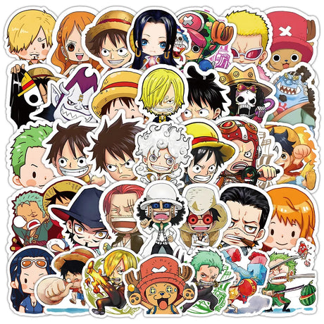 Who wouldnt want our awesome cute new One Piece Epic Voyage Sticker Treasury | Here at Everythinganimee we have the worlds best anime merch | Free Global Shipping