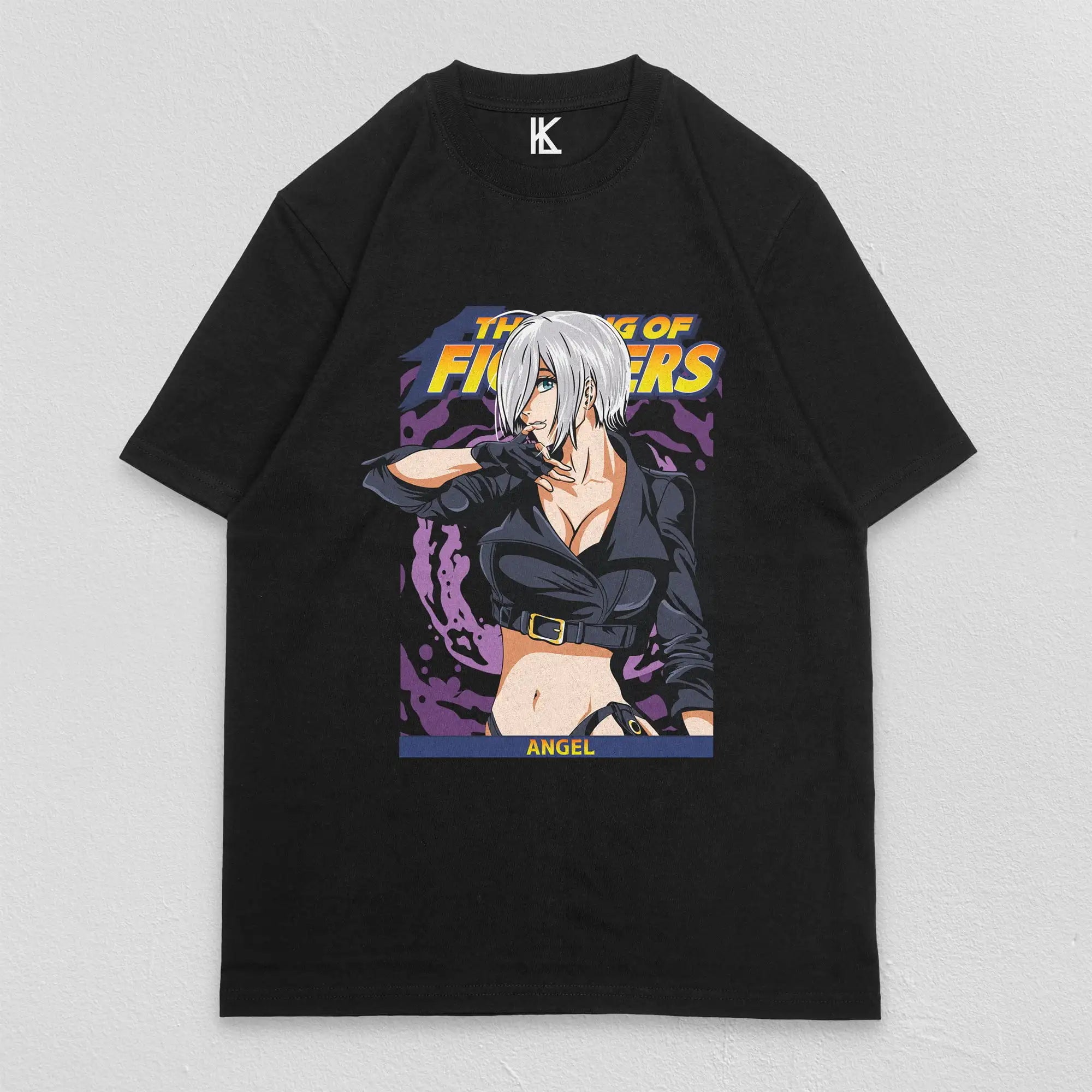 Here at Everythinganimee we have the best anime shirts in the world.
Unleash your inner fighter with this bold and stylish Angel tee from The King of Fighters. Featuring the fierce and captivating Angel, this shirt brings her dynamic presence to life with a striking design that’s perfect for fans of the iconic fighting game series.