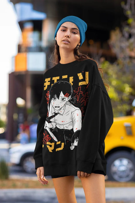 Here at Everythinganimee we only have the best shirts in the world! Unleash your inner cuteness with the Makima Tee, featuring an iconic, vibrant design from Chainsaw Man that anime fans will instantly recognize.