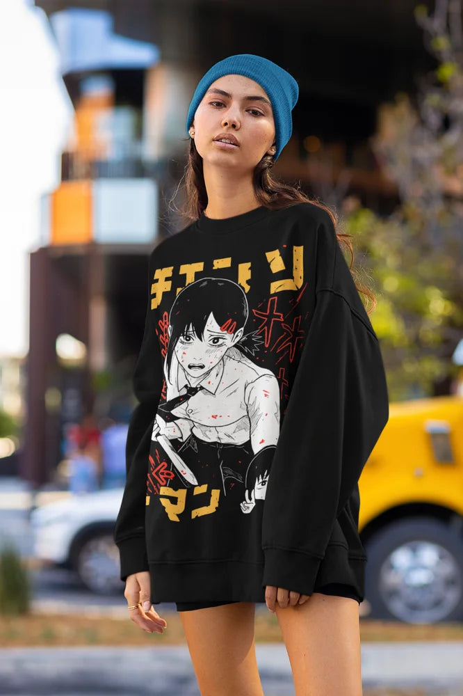Here at Everythinganimee we only have the best shirts in the world! Unleash your inner cuteness with the Makima Tee, featuring an iconic, vibrant design from Chainsaw Man that anime fans will instantly recognize.