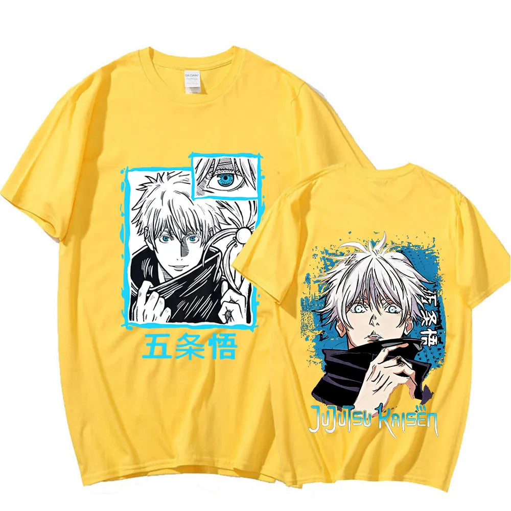 This shirt embodies the spirit of adventure in the world of Jujutsu Kaisen. If you are looking for more Jujutsu Kaisen Merch, We have it all!| Check out all our Anime Merch now!