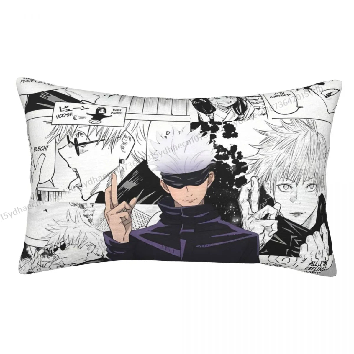 Featuring Satoru Gojo, this pillow case is a masterpiece of Anime Painting. If you are looking for more Jujutsu Kaisen Merch, We have it all! | Check out all our Anime Merch now!