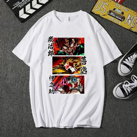 This shirt embodies the spirit of adventure in the world world of Demon Slayer. If you are looking for more Demon Slayer Merch, We have it all!| Check out all our Anime Merch now!