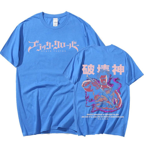 This shirt embodies the spirit of adventure in the world of Black Clover. If you are looking for more Black Clover Merch, We have it all!| Check out all our Anime Merch now!