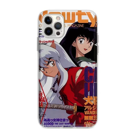 Hot Japan Anime Inuyasha Higurash Phone Case For iPhone 14 13 12 11 Pro Max Mini X XS XR Fundas Coque For iPhone 7 8 Plus Cover