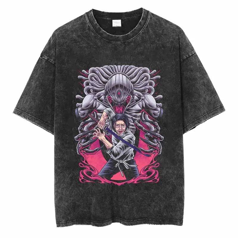 This tee captures the magic of Jujutsu Kaisen. If you're looking for more Jujutsu Kaisen merch, we have it all! Check out our anime merch now—free shipping!