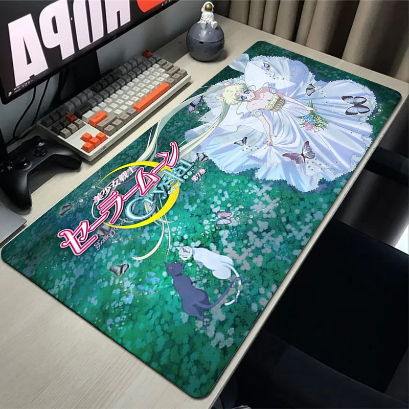 This mouse pad captures the magic of Sailor Moon. If you're looking for more Sailor Moon merch, we have it all! Check out our anime merch now—free shipping!