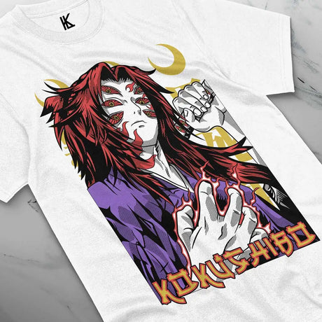 Here at Everythinganimee we have the best anime shirts in the world.
Embrace the dark and enigmatic aura of Jujutsu Kaisen with this Kokushibou-inspired tee. Featuring a captivating design of the powerful Kokushibou, this shirt highlights the intense and mystical side of the series.
