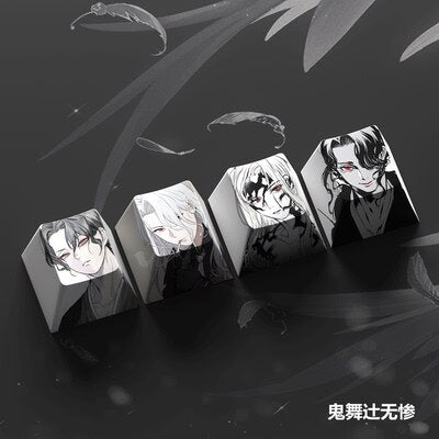 4-Piece Demon Slayer Keycaps Set