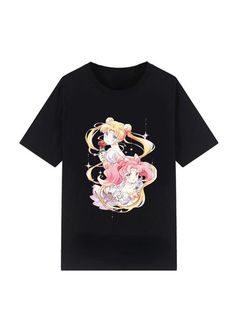 Sailor Moon Casual Funny T Shirt Japanese Anime Kawaii Cartoon Unisex Modal O-neck Manga Graphic T Shirts Street Fashion, everythinganimee