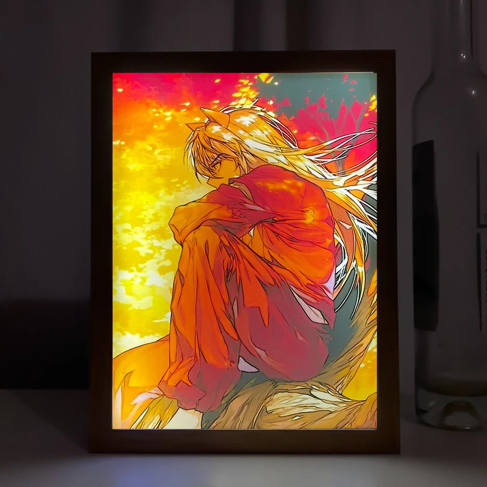 This Light Box combines traditional anime art with modern lighting technology. | If you are looking for more Inuyasha Merch, We have it all! | Check out all our Anime Merch now!