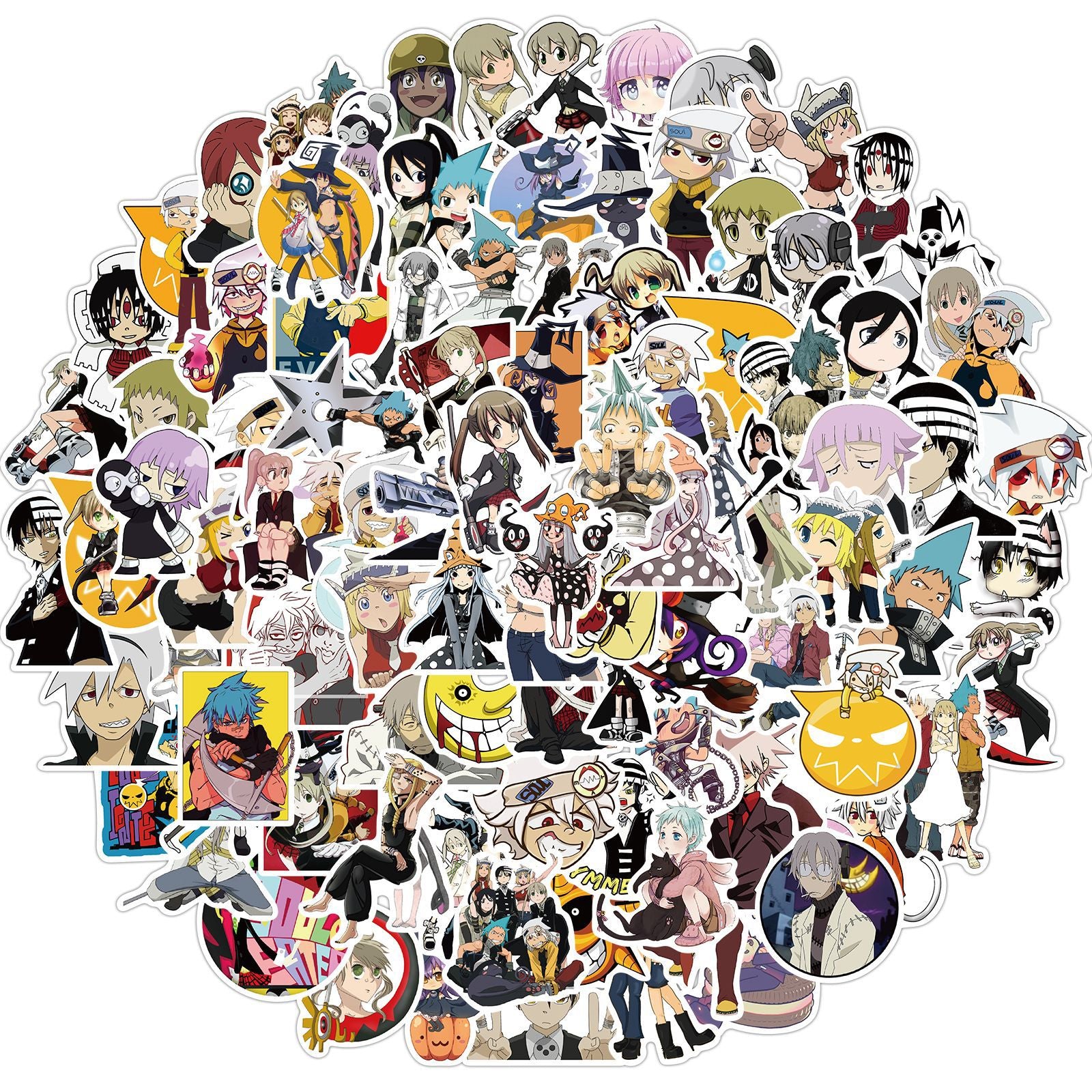 This stickers captures the magic of Soul Eater. If you're looking for more Soul Eater merch, we have it all! Check out our anime merch now—free shipping!