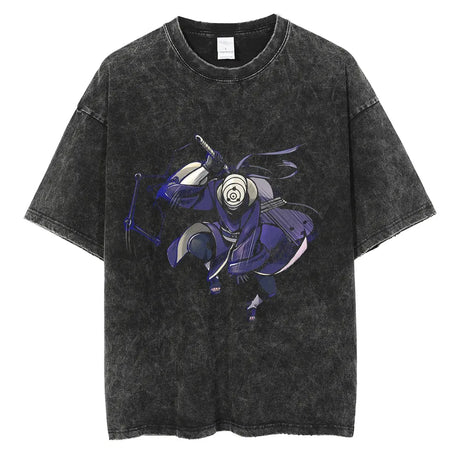 Upgrade your style with our Tobi's Enigmatic Shadow Vintage Tee | Here at Everythinganimee we have the worlds best anime merch | Free Global Shipping