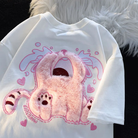 Dive into a world where cute meets comfort with our Kitten Plush T-shirt. If you are looking for more Kitten Anime Merch, We have it all!| Check out all our Anime Merch now!