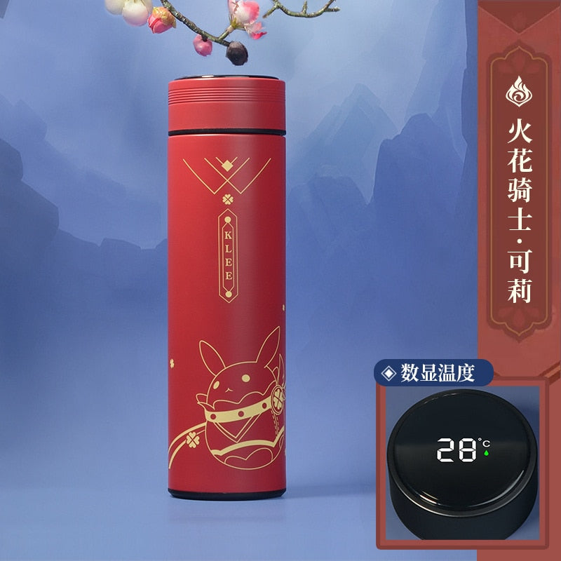 Genshin Impact LED Temperature Display Thermos Cups