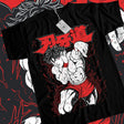 Here at Everythinganimee we have the best anime shirts in the world. 
Unleash the ferocity of Yujiro Hanma with this bold Baki tee. Featuring the iconic character in a dynamic, action-packed pose, this shirt brings the intensity of the Baki series to life.