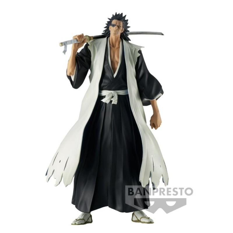 This figurine features Kenpachi's iconic ragged cloak and his unmistakable eye patch. If you are looking for more Bleach Merch, We have it all! | Check out all our Anime Merch now!