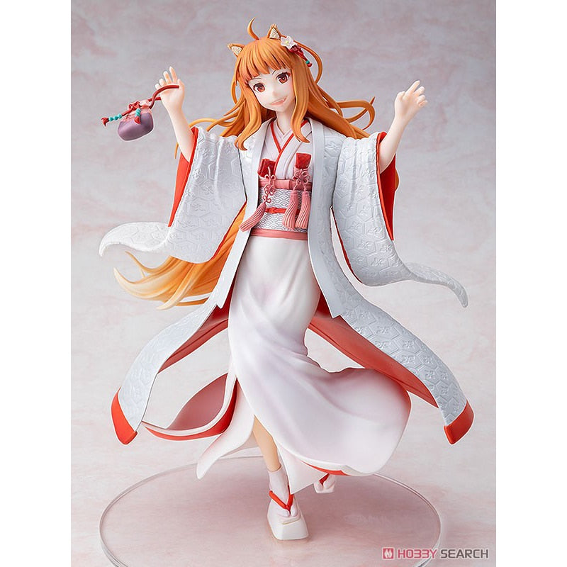 Divine Elegance: Holo in White Kimono from "Spice and Wolf"