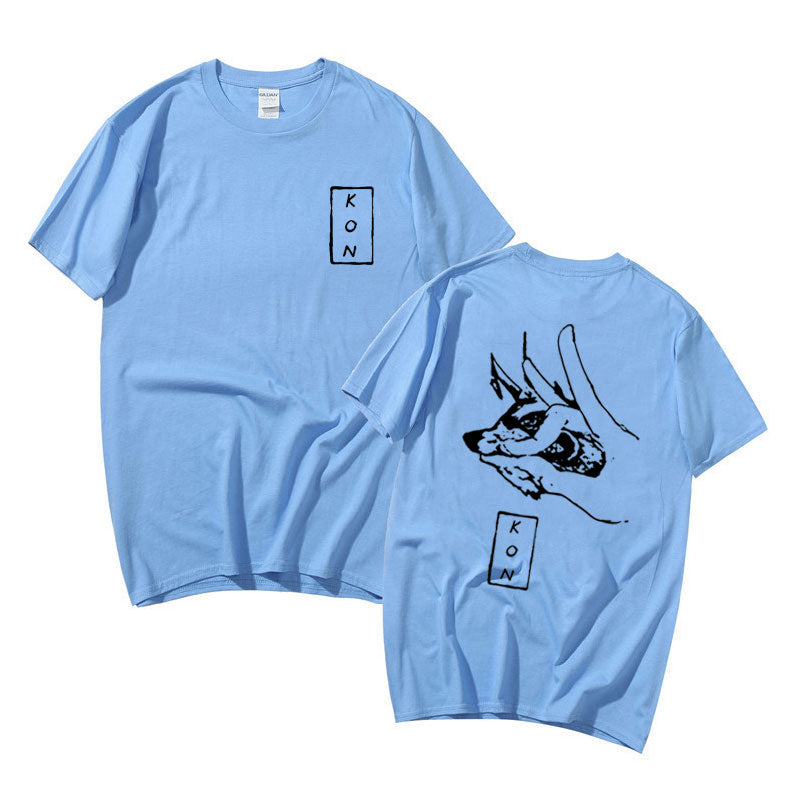 Chainsaw Man Hayakawa Aki Fox Devil Kon Print T-Shirt
