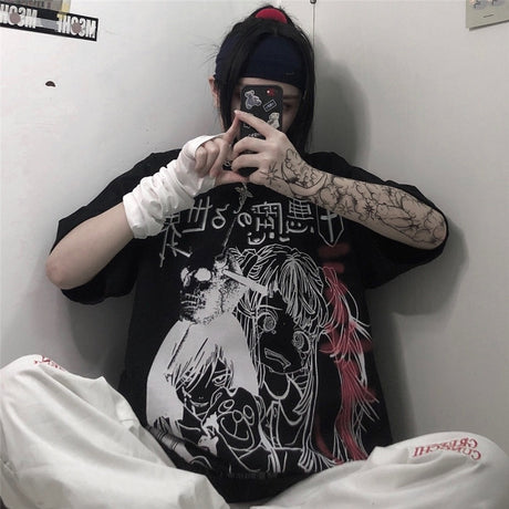 This tees captures the magic of Anime. If you're looking for more Anime merch, we have it all! Check out our anime merch now—free shipping!