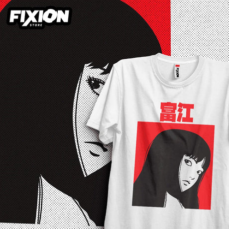 Here at Everythinganimee we have the best anime shirts in the world.
Embrace the eerie allure of Junji Ito’s masterpiece with this Tomie Enigmatic Tee, capturing the haunting beauty and mystery of Tomie.