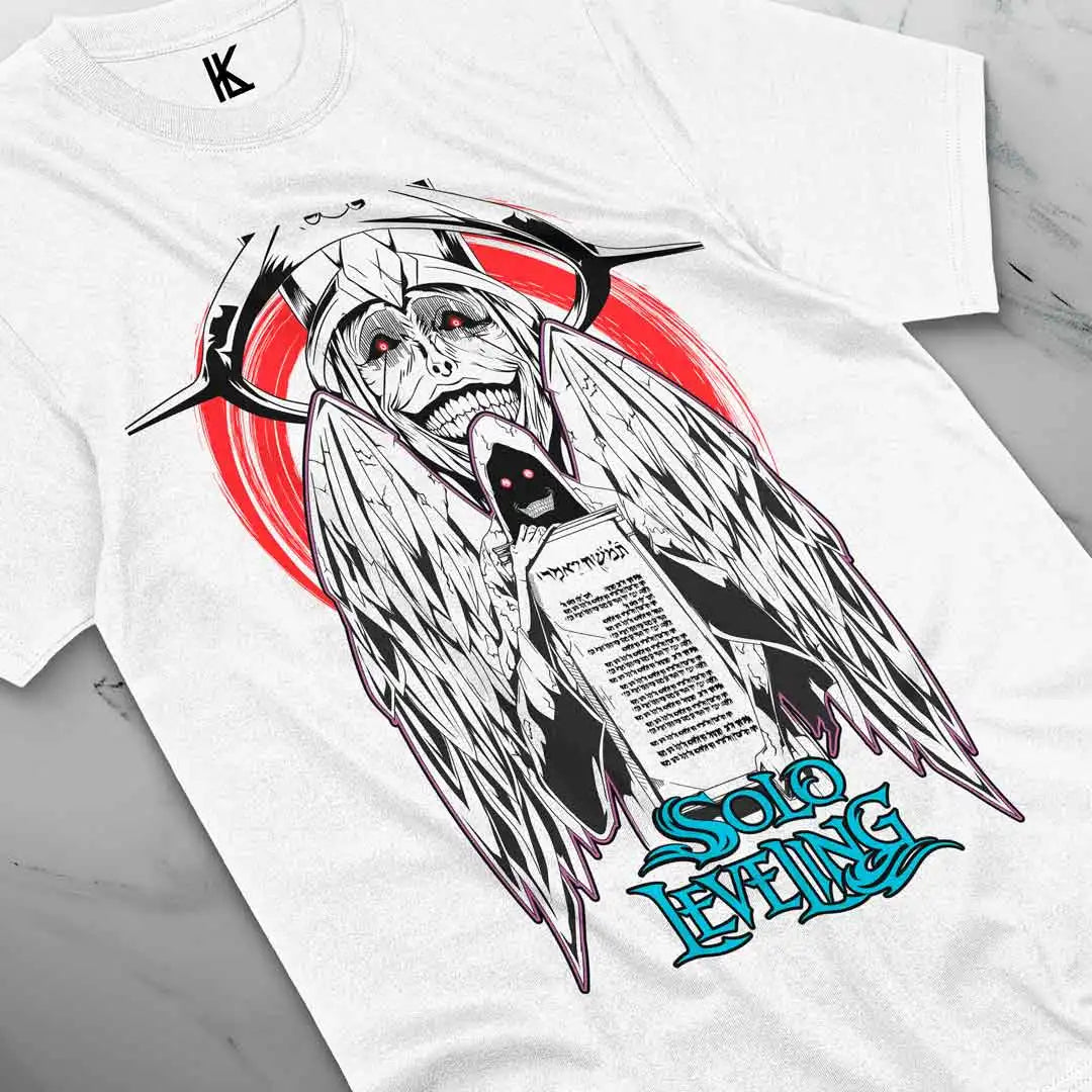 Here at Everythinganimee we have the best anime shirts in the world.
Dive into the world of Solo Leveling with this stunning Architect V2 tee, featuring the enigmatic and powerful figure known as the Architect.