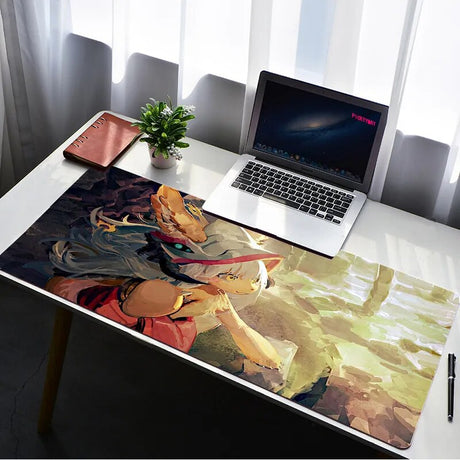 This mousepad captures the magic of Made in Abyss. If you're looking for more Made in Abyss merch, we have it all! Check out our anime merch now—free shipping!
