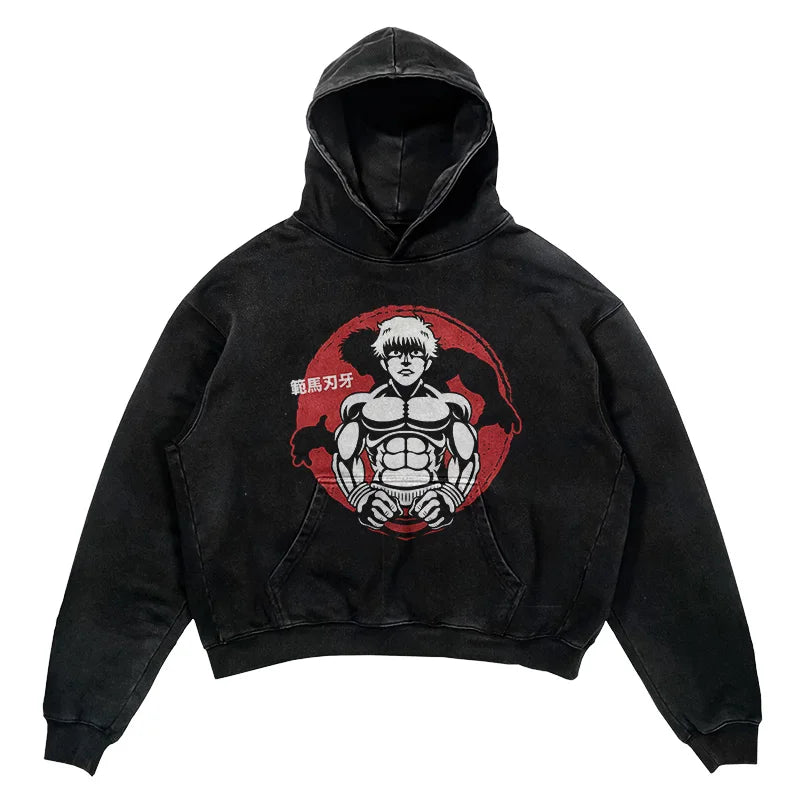 This Hoodie celebrates the beloved Baki Series, ideal for both Autumn & Winter. | If you are looking for more Baki Merch, We have it all! | Check out all our Anime Merch now!