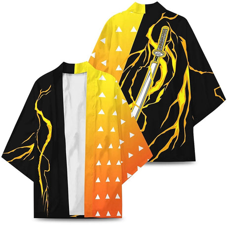 This kimonos captures the magic of Demon Slayer. If you're looking for more Demon Slayer merch, we have it all! Check out our anime merch now—free shipping!