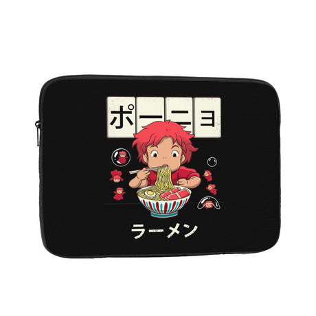 Want to keep your electronics safe at all times? Get your very own Ponyo On The Cliff Ramen Laptop Bag Case! Show of your love with our Ponyo On The Cliff Ramen Laptop Bag Case Anime | If you are looking for more Ponyo Merch , We have it all! | Check out all our Anime Merch now!