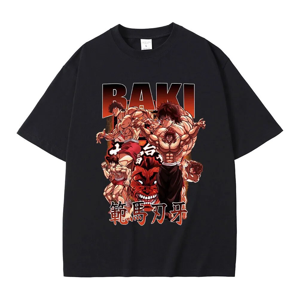 This t-shirt is designed for fans who embrace strength and determination. | If you are looking for more Baki the Grappler Merch, We have it all!| Check out all our Anime Merch now!