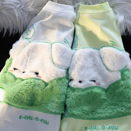 Dive into a world where cute meets comfort with our Dog Plush Embroidered T-shirt. If you are looking for more Dog Anime Merch, We have it all!| Check out all our Anime Merch now!
