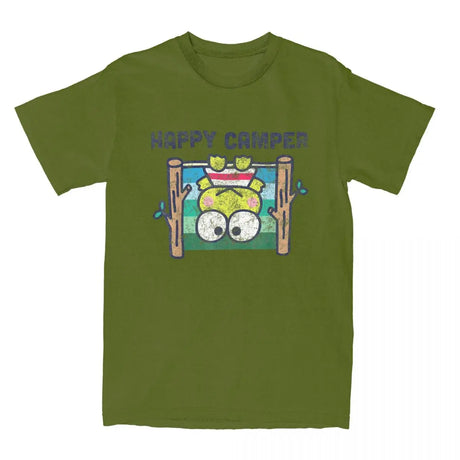 Perfect gift fro everyone is our Sanrio Keroppi "Happy Camper" Tee | Here at Everythinganimee we have the worlds best anime merch | Free Global Shipping