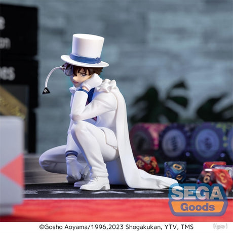 Behold the figure of Kaitou Kid, masterfully depicted in his iconic white suit and top hat. If you are looking for more Detective Conan Merch, We have it all! | Check out all our Anime Merch now!