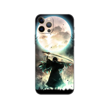 Demon Slayer Kimetsu No Yaiba phone case for iphone 14 se 6 6s 7 8 plus x 10 XR XS 11 12 13 mini pro MAX black tpu back cover, everythinganimee