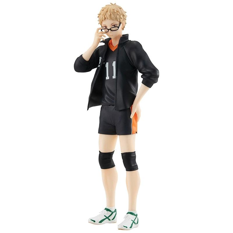 Pre Sale Haikyuu!! Figures Kei Tsukishima Action Figure Anime Pop Up Parade Original Hand Made Toy Peripherals Collection Gifts