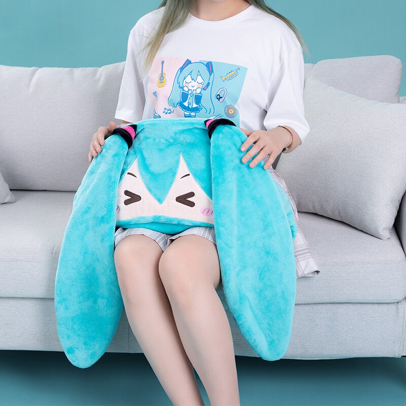 Hatsune Miku 2-in-1 Flannel Blanket Cloak Hoodie