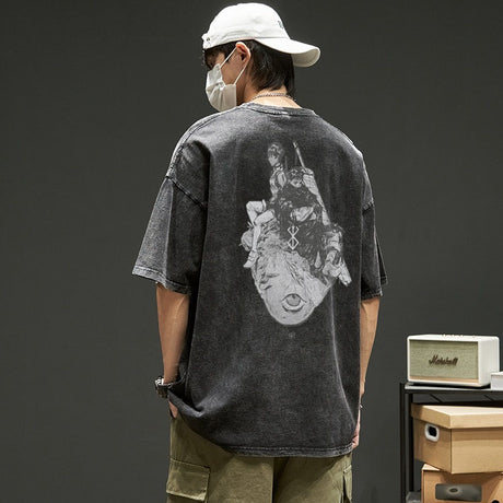 This tee captures the magic of Guts. If you're looking for more Berserk merch, we have it all! Check out our anime merch now—free shipping!